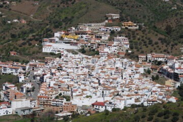 Vista del municipio de Arenas en la Axarquía de Málaga